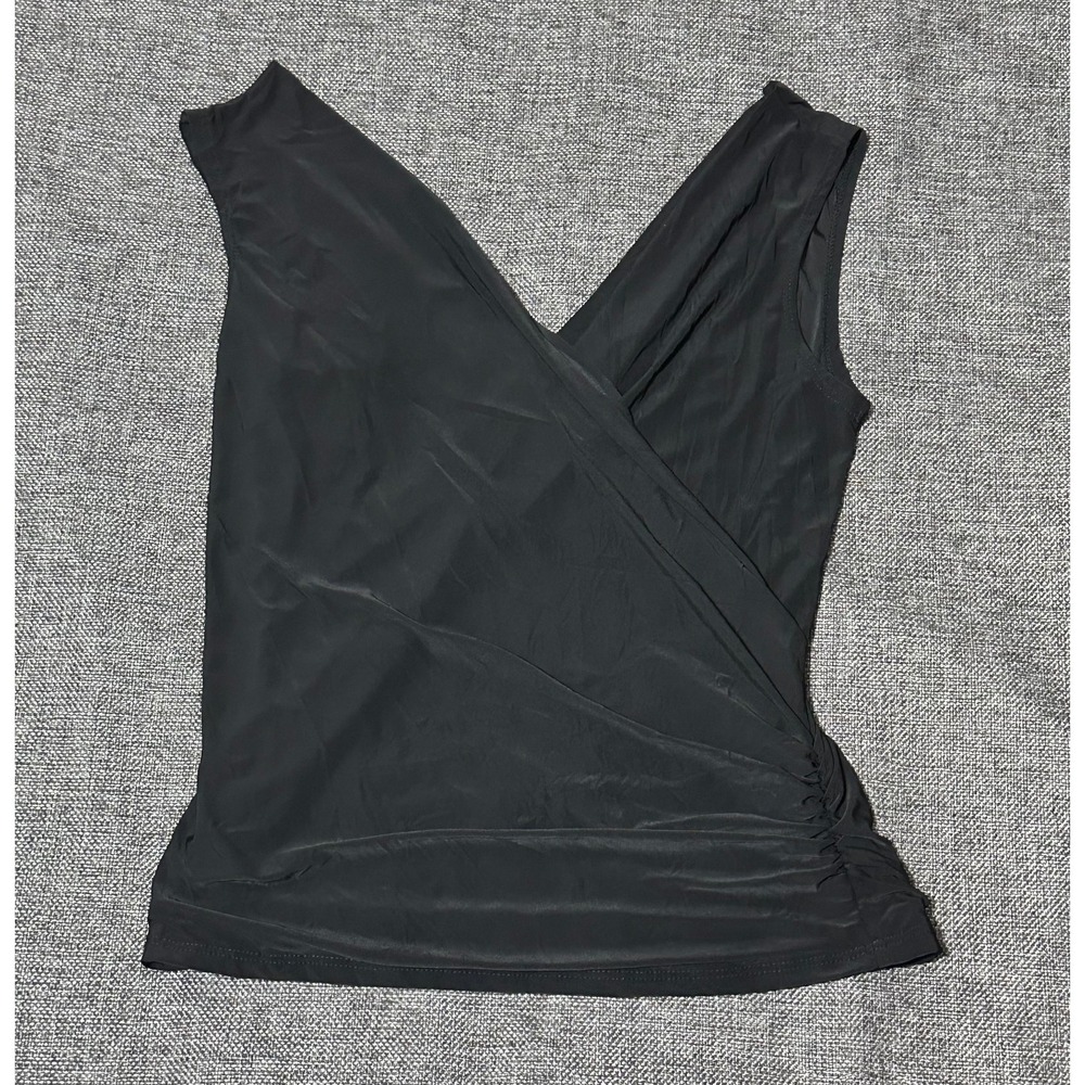 Topping USA Women's M Sleeveless Wrap Front‎ Top